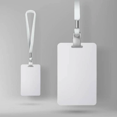 crachá de identificação de pvc